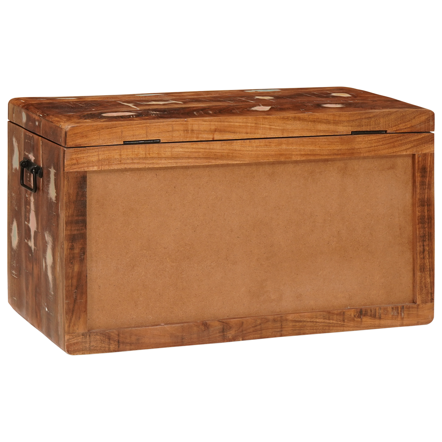 Opslagdoos Multikleur 70 x 35 x 40 cm massief gerecycled hout
