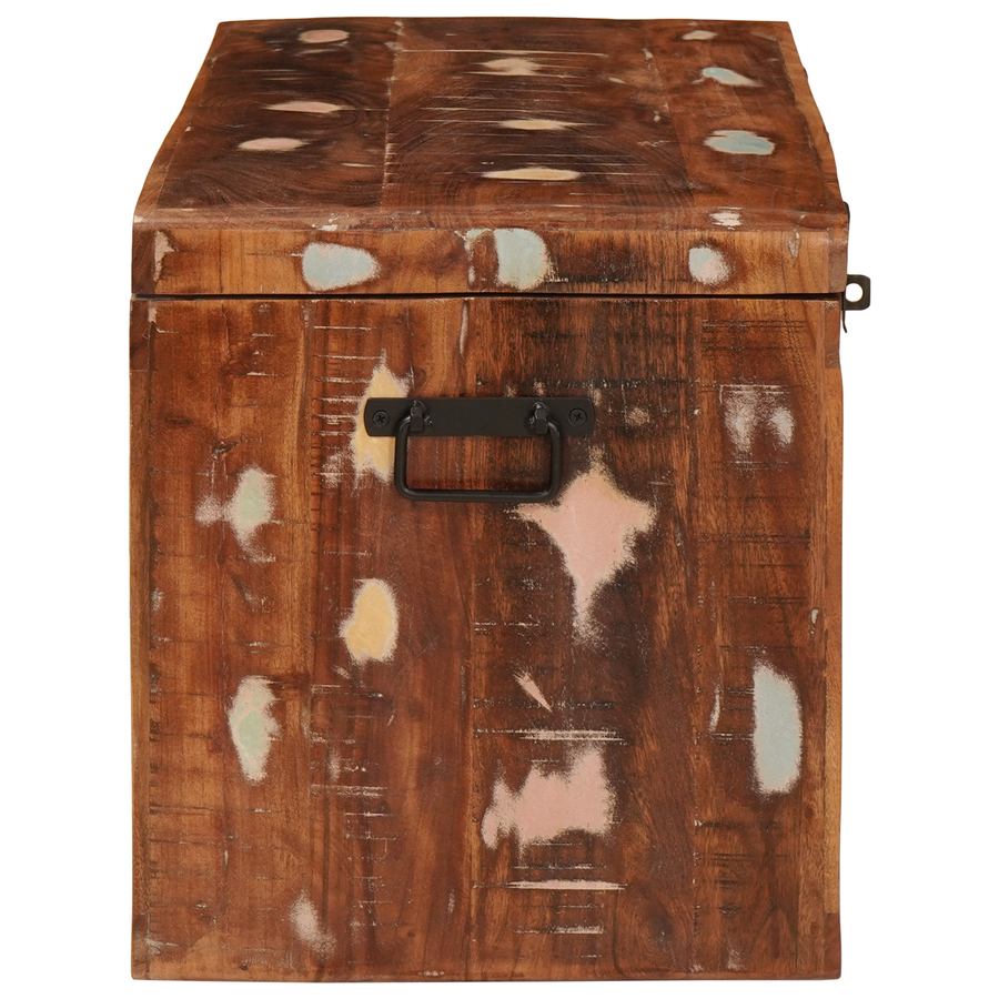 Opslagdoos Multikleur 70 x 35 x 40 cm massief gerecycled hout