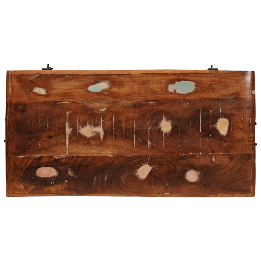 Opslagdoos Multikleur 70 x 35 x 40 cm massief gerecycled hout