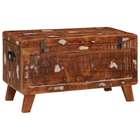 Opbergbox 70x35x40 cm gerecycled hout met slot