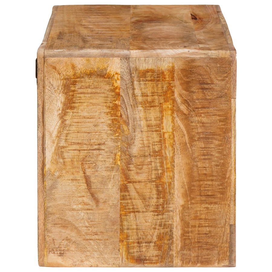 Wijnrek met opslag Bruin 44 x 30 x 35 cm Massief mango hout