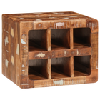 Wijnrek 44x30x35 cm massief gerecycled hout bruin