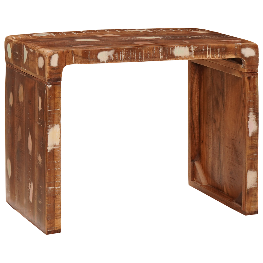 Bijzettafel 60 x 35 x 46 cm Massief hergebruikt hout