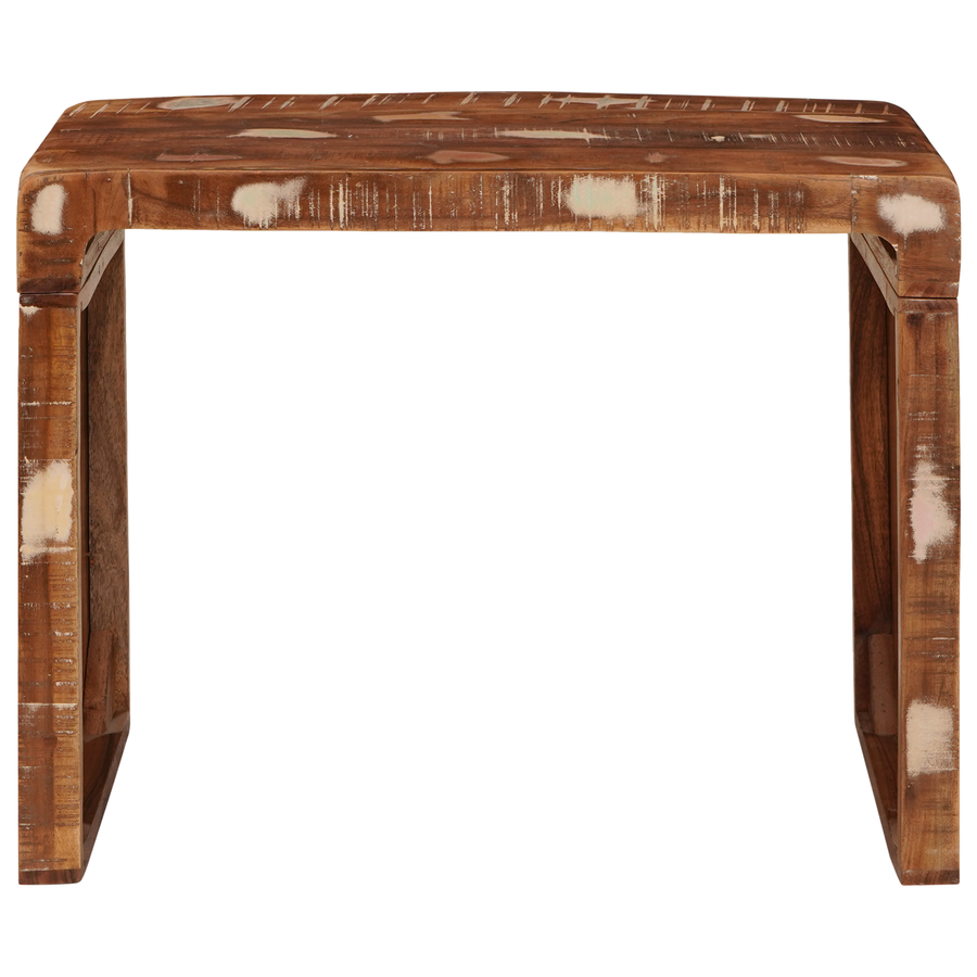 Bijzettafel 60 x 35 x 46 cm Massief hergebruikt hout