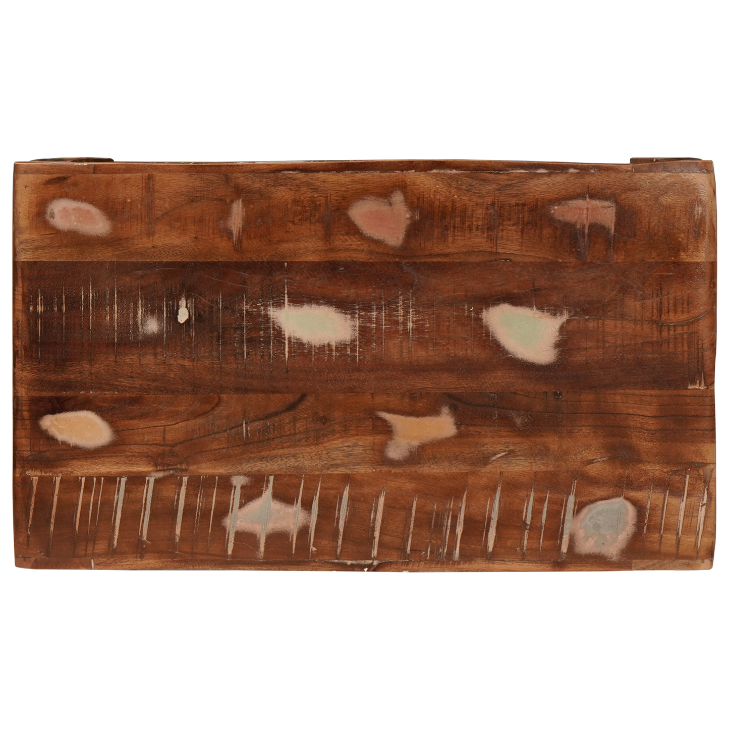Bijzettafel 60 x 35 x 46 cm Massief hergebruikt hout