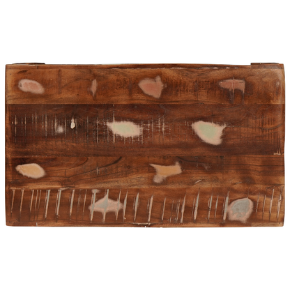 Bijzettafel 60 x 35 x 46 cm Massief hergebruikt hout