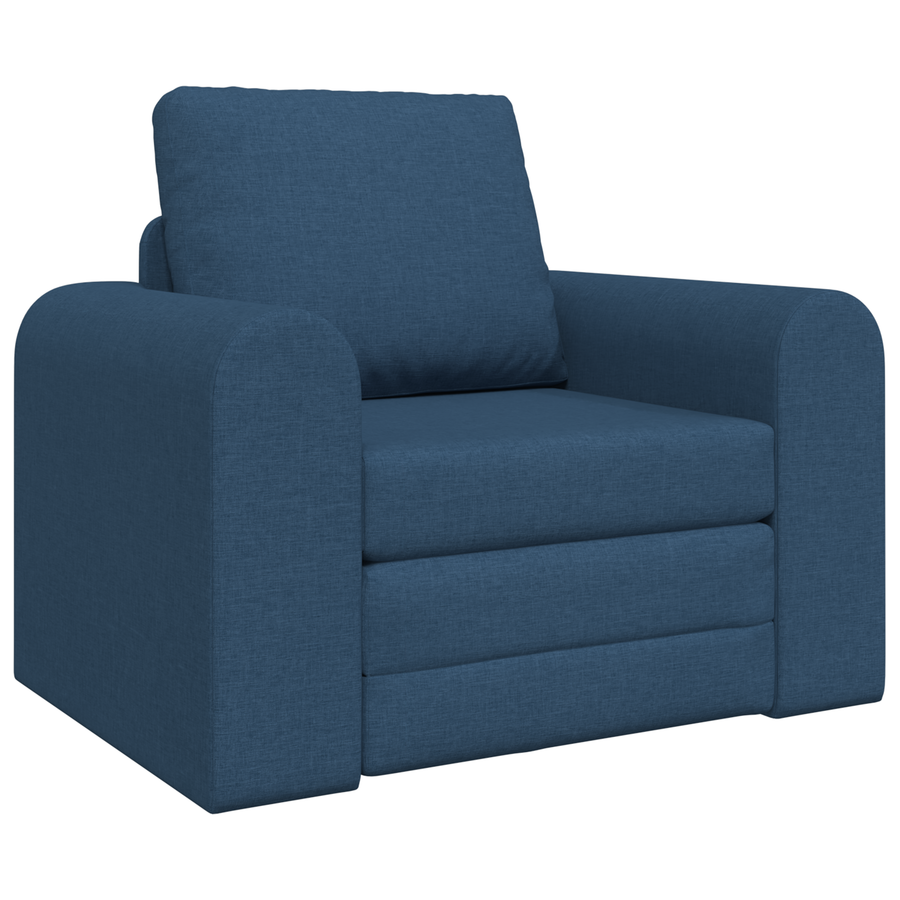 Vloer Sofa Bed 2-in-1 Blauw 98x71x83 cm Stof