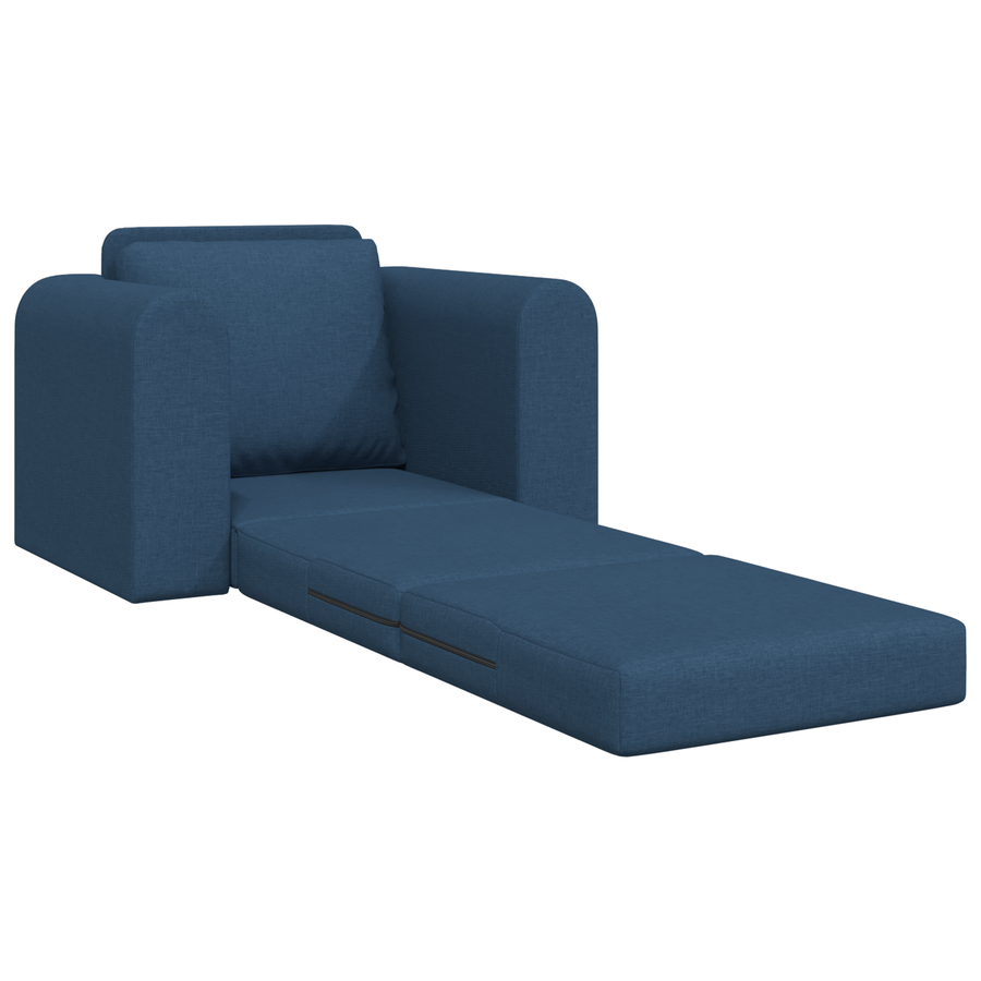 Vloer Sofa Bed 2-in-1 Blauw 98x71x83 cm Stof