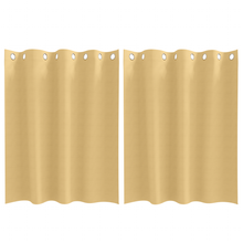 Gordijnen met gordijnen 2 pcs Beige 140 x 140 cm Polyester