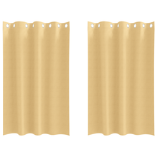 Gordijnen met gordijnen 2 pcs Beige 175 x 140 cm Polyester