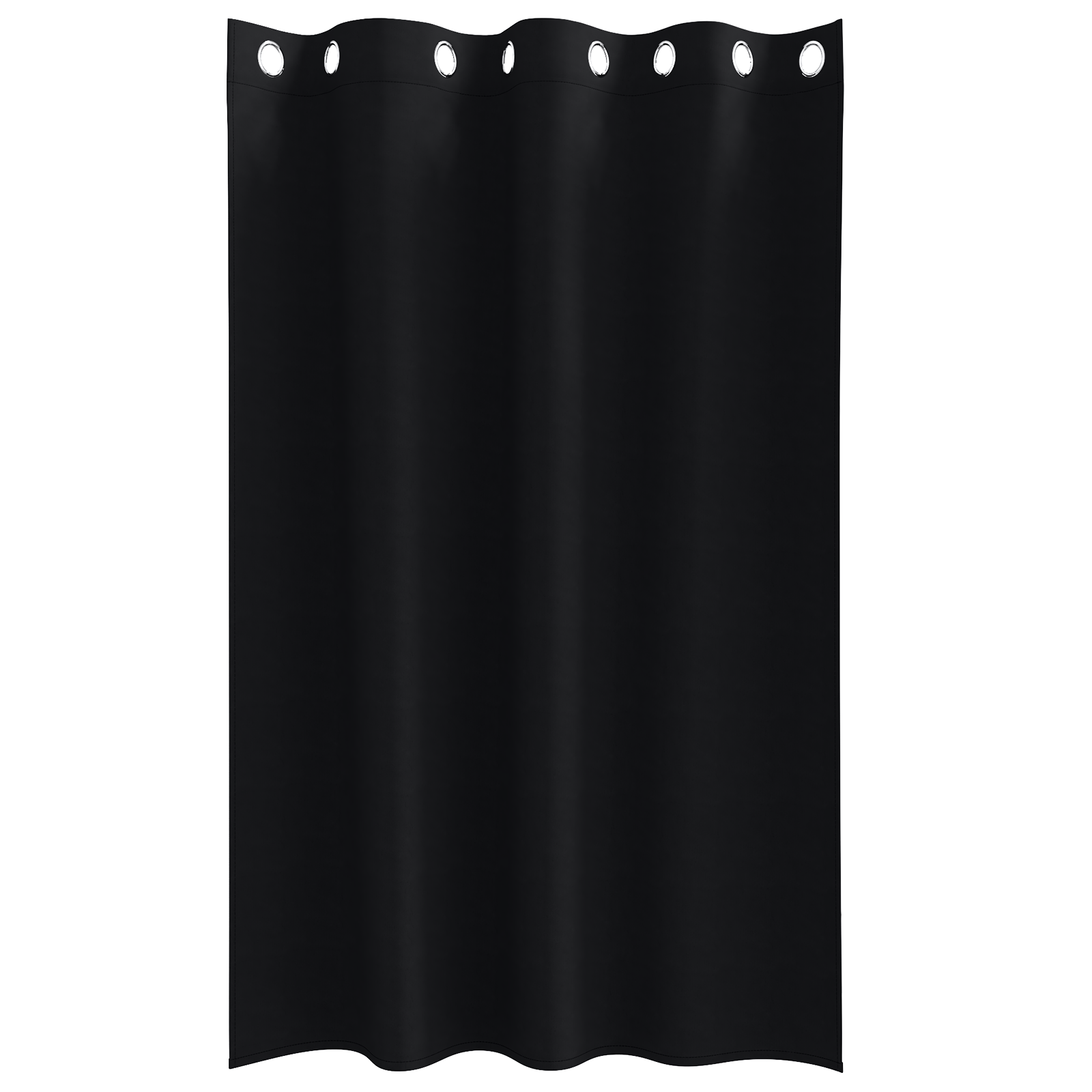 Gordijnen met gordijnen 2 pcs Zwart 175 x 140 cm Polyester