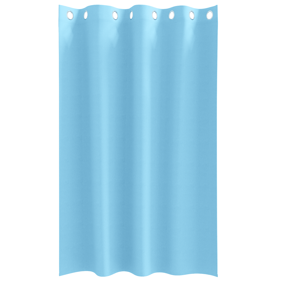 Gordijnen met gordijnen 2 pcs lichtblauw 175 x 140 cm Polyester