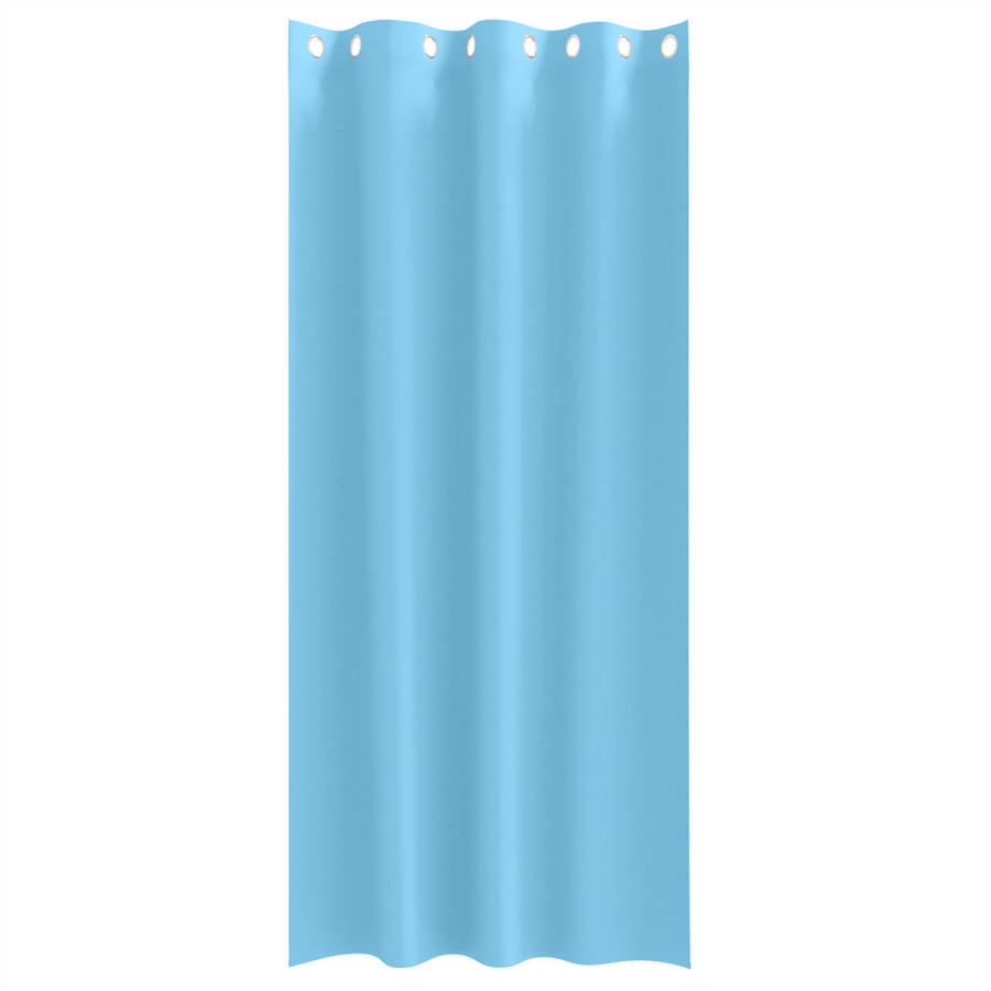 Gordijnen met gordijnen 2 pcs lichtblauw 225 x 140 cm Polyester