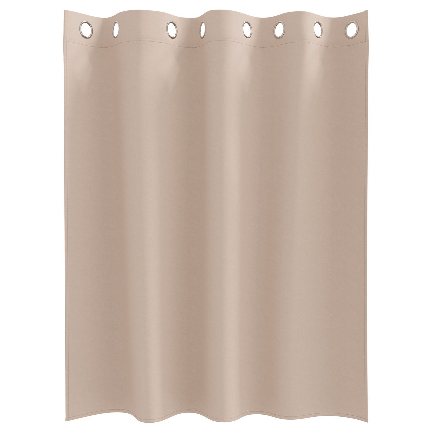 Gordijnen met gordijnen 2 pcs Taupe 140 x 140 cm Polyester