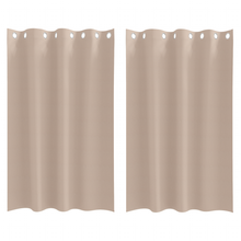 Gordijnen met gordijnen 2 pcs Taupe 175 x 140 cm Polyester