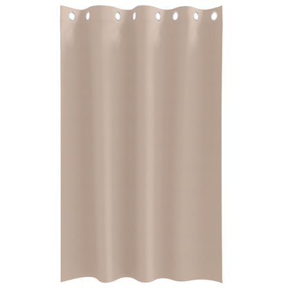 Gordijnen met gordijnen 2 pcs Taupe 175 x 140 cm Polyester