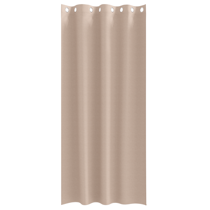 Gordijnen met gordijnen 2 pcs Taupe 225 x 140 cm Polyester