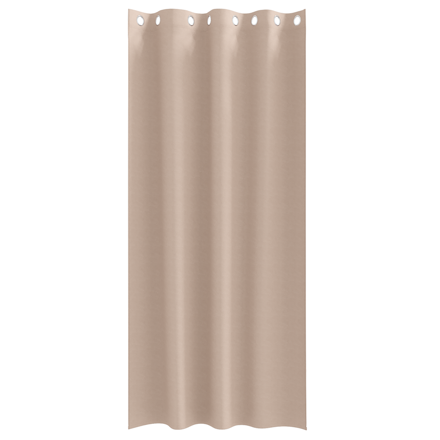 Gordijnen met gordijnen 2 pcs Taupe 245 x 140 cm Polyester