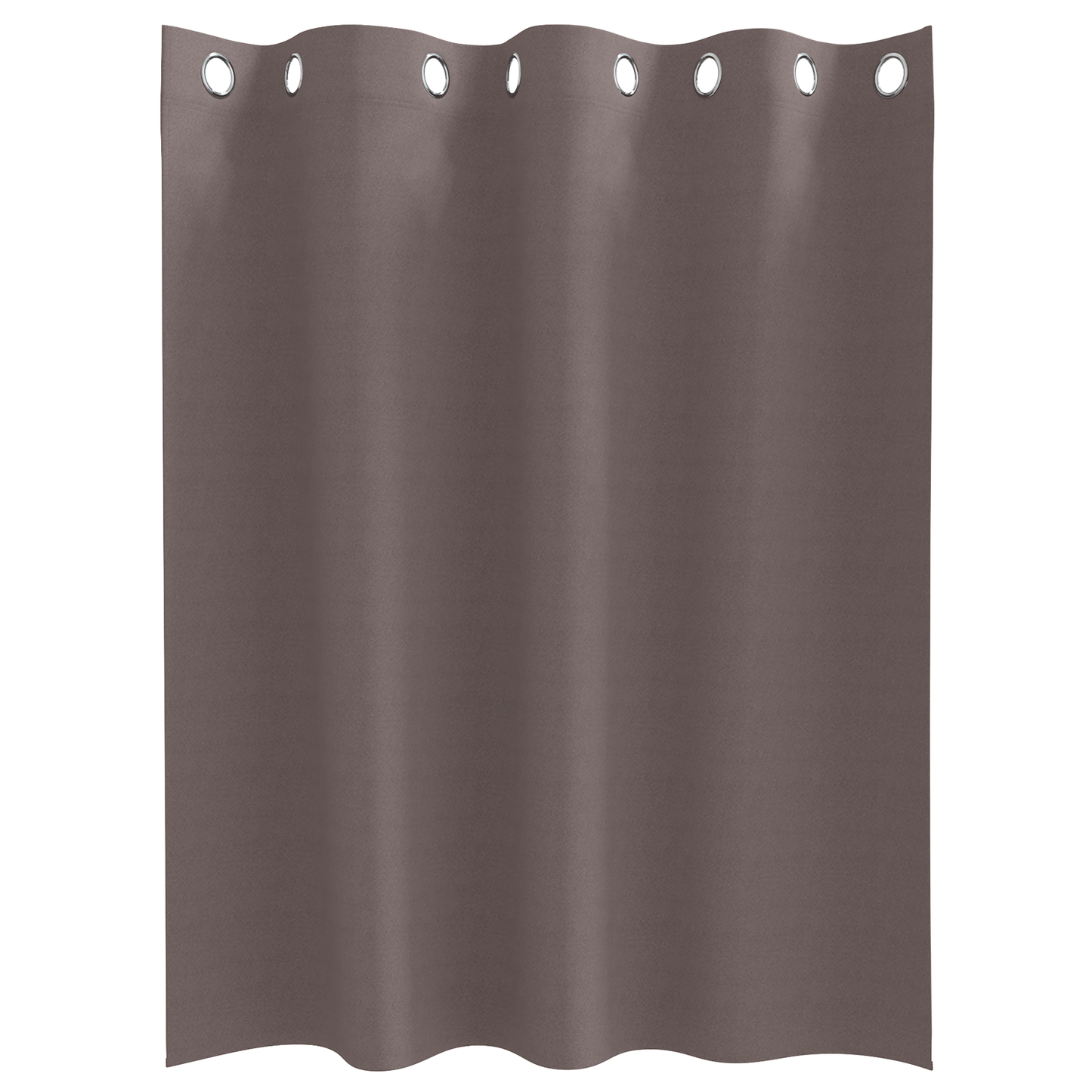 Gordijnen 2 pcs Donkerbruin 140 x 140 cm Polyester