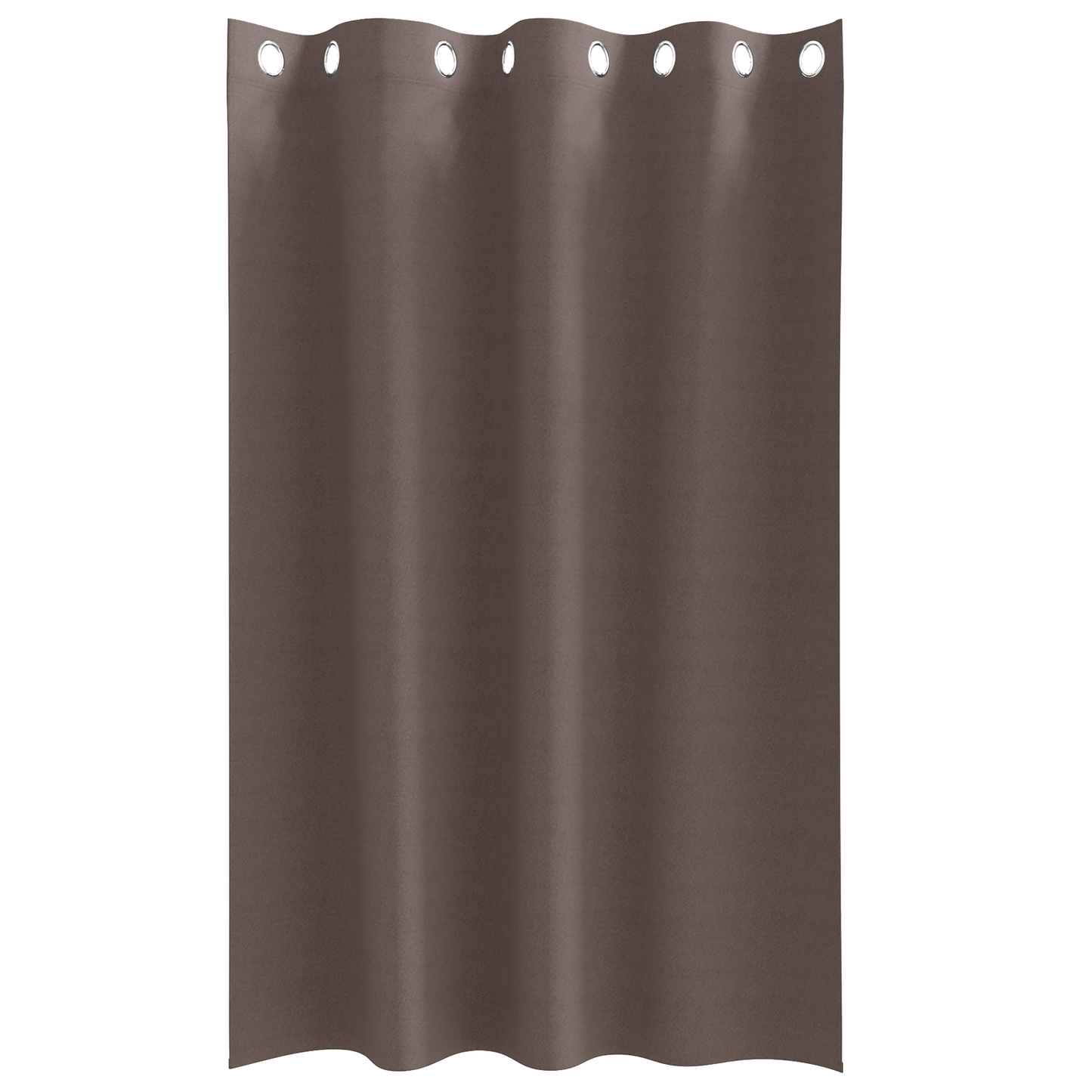 Gordijnen 2 pcs Donkerbruin 175 x 140 cm Polyester