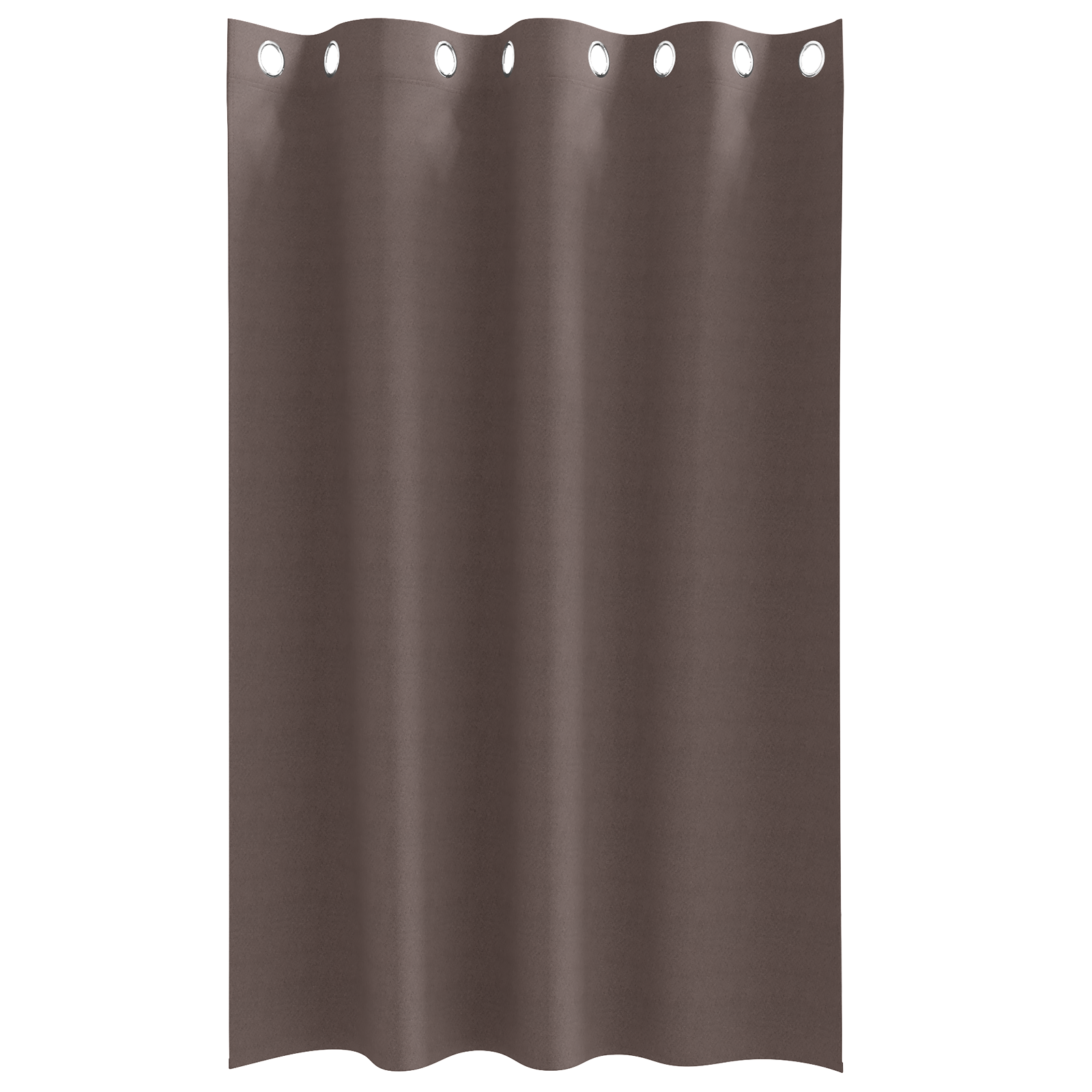 Gordijnen 2 pcs Donkerbruin 175 x 140 cm Polyester