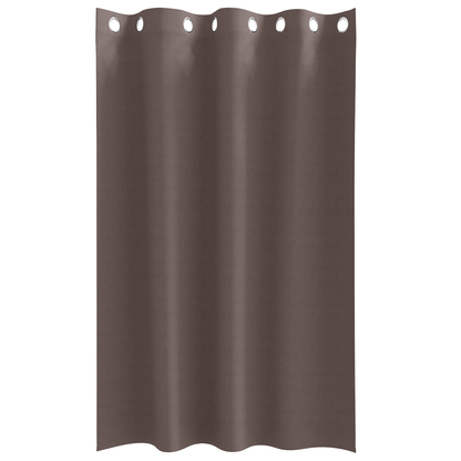 Gordijnen 2 pcs Donkerbruin 175 x 140 cm Polyester