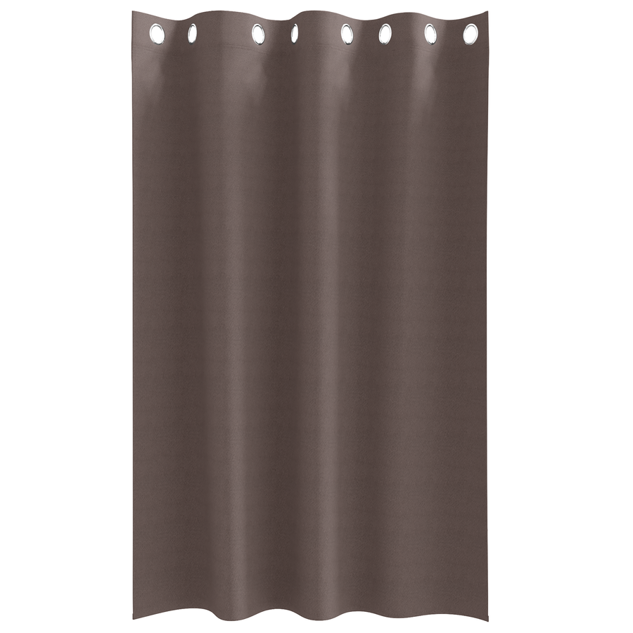 Gordijnen 2 pcs Donkerbruin 175 x 140 cm Polyester
