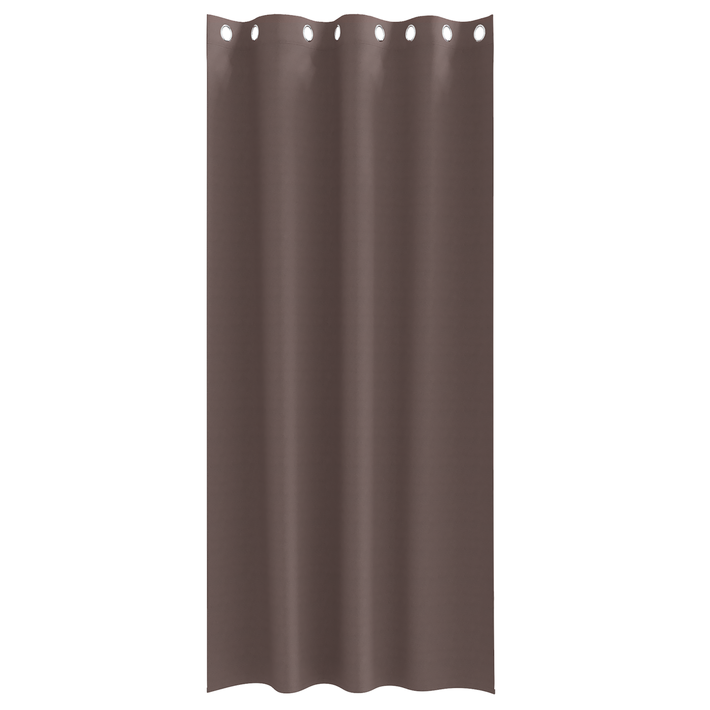 Gordijnen 2 pcs Donkerbruin 260 x 140 cm Polyester