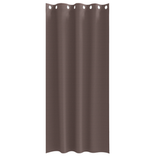 Gordijnen 2 pcs Donkerbruin 260 x 140 cm Polyester