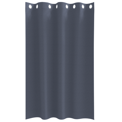 Gordijnen met gordijnen 2 pcs Antraciet 175 x 140 cm Polyester