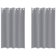 Gordijnen met gordijnen 2 pcs Lichtgrijs 175 x 140 cm Polyester