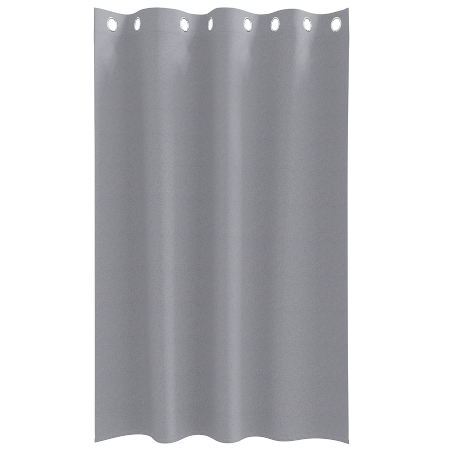 Gordijnen met gordijnen 2 pcs Lichtgrijs 175 x 140 cm Polyester