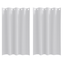 Gordijnen met gordijnen 2 pcs Bleekgrijs 175 x 140 cm Polyester