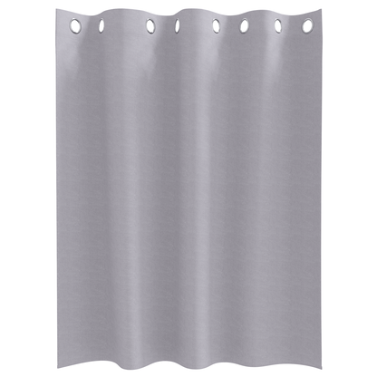 Gordijnen 2 pcs Metaalgrijs 140 x 140 cm Polyester