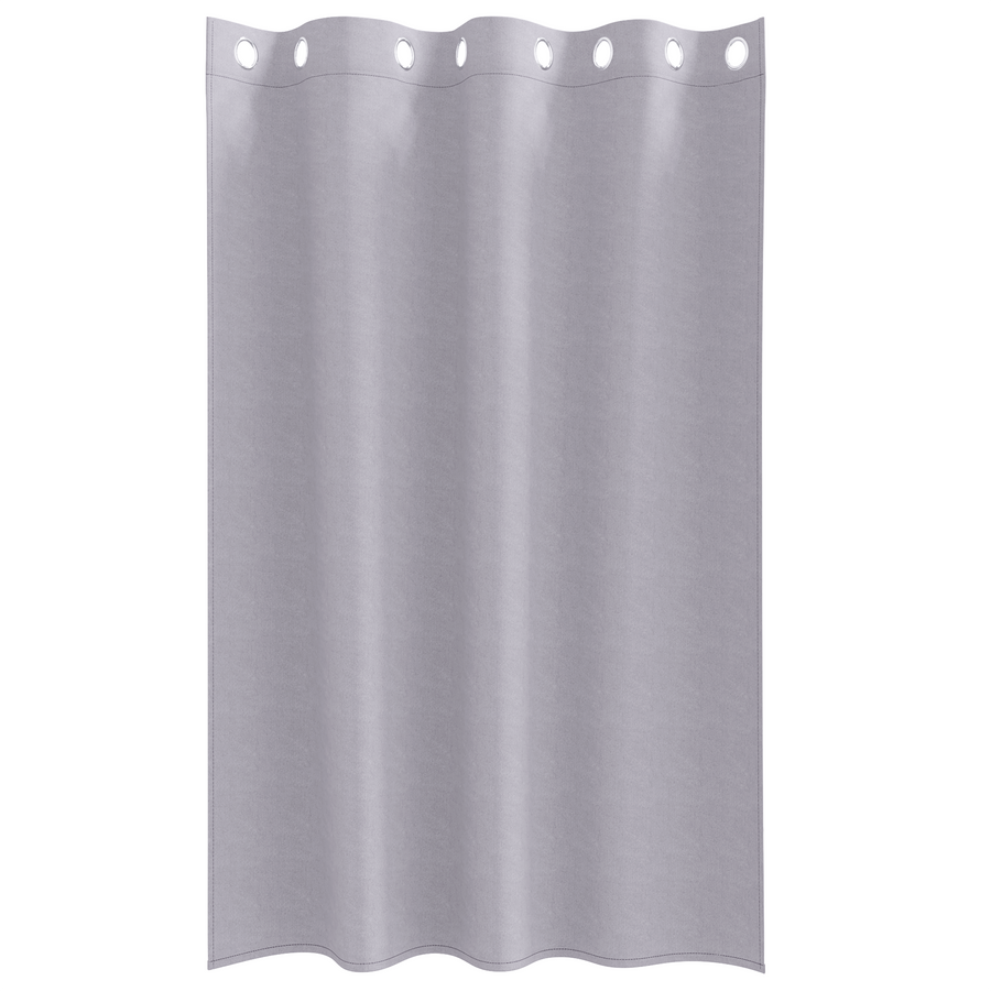 Gordijnen 2 pcs Metaalgrijs 175 x 140 cm Polyester