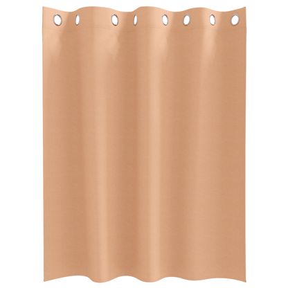 Gordijnen met gordijnen 2 pcs Lichtbruin 140 x 140 cm Polyester