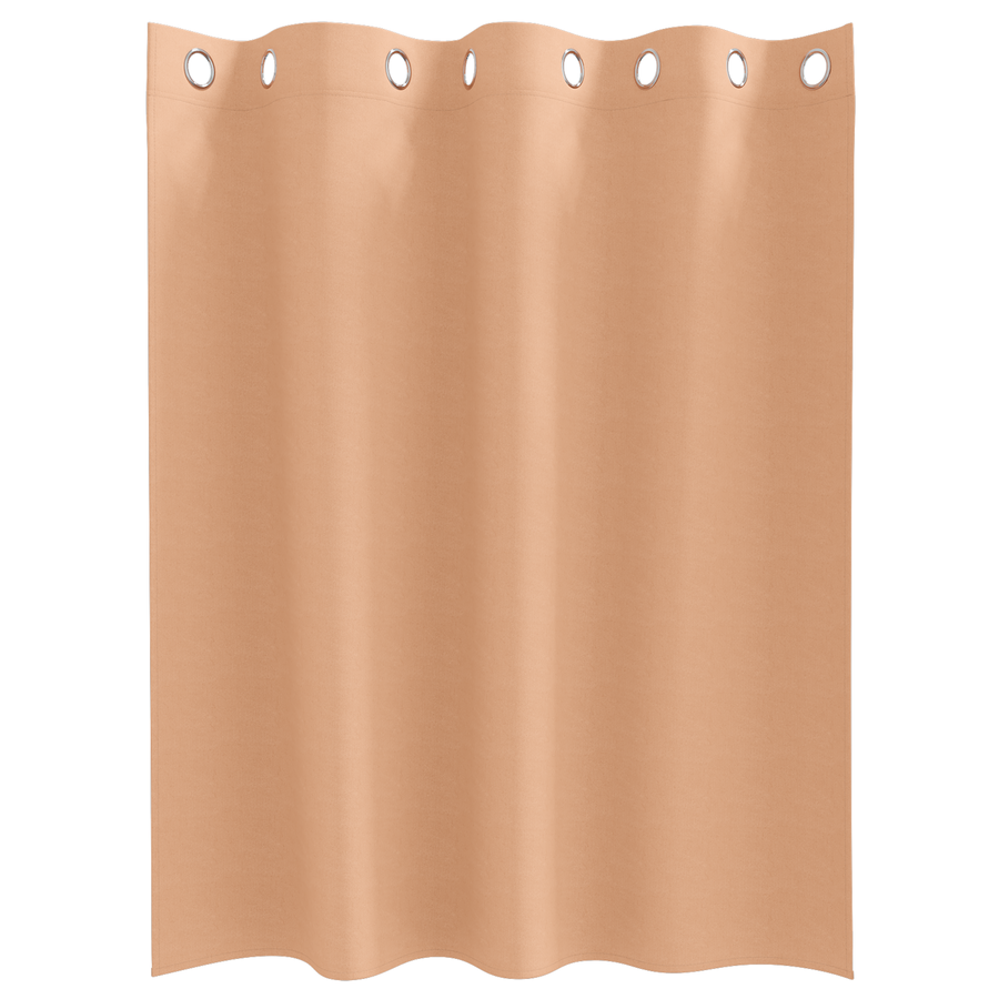 Gordijnen met gordijnen 2 pcs Lichtbruin 140 x 140 cm Polyester