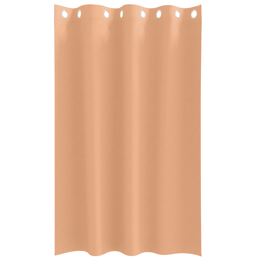 Gordijnen met gordijnen 2 pcs Lichtbruin 175 x 140 cm Polyester