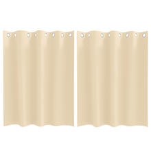 Gordijnen met gordijnen 2 pcs Crème 140 x 140 cm Polyester