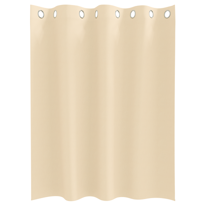 Gordijnen met gordijnen 2 pcs Crème 140 x 140 cm Polyester