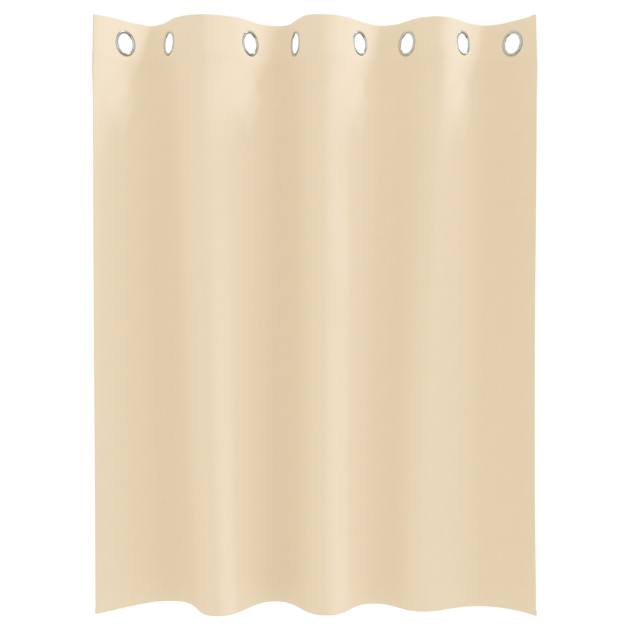 Gordijnen met gordijnen 2 pcs Crème 140 x 140 cm Polyester
