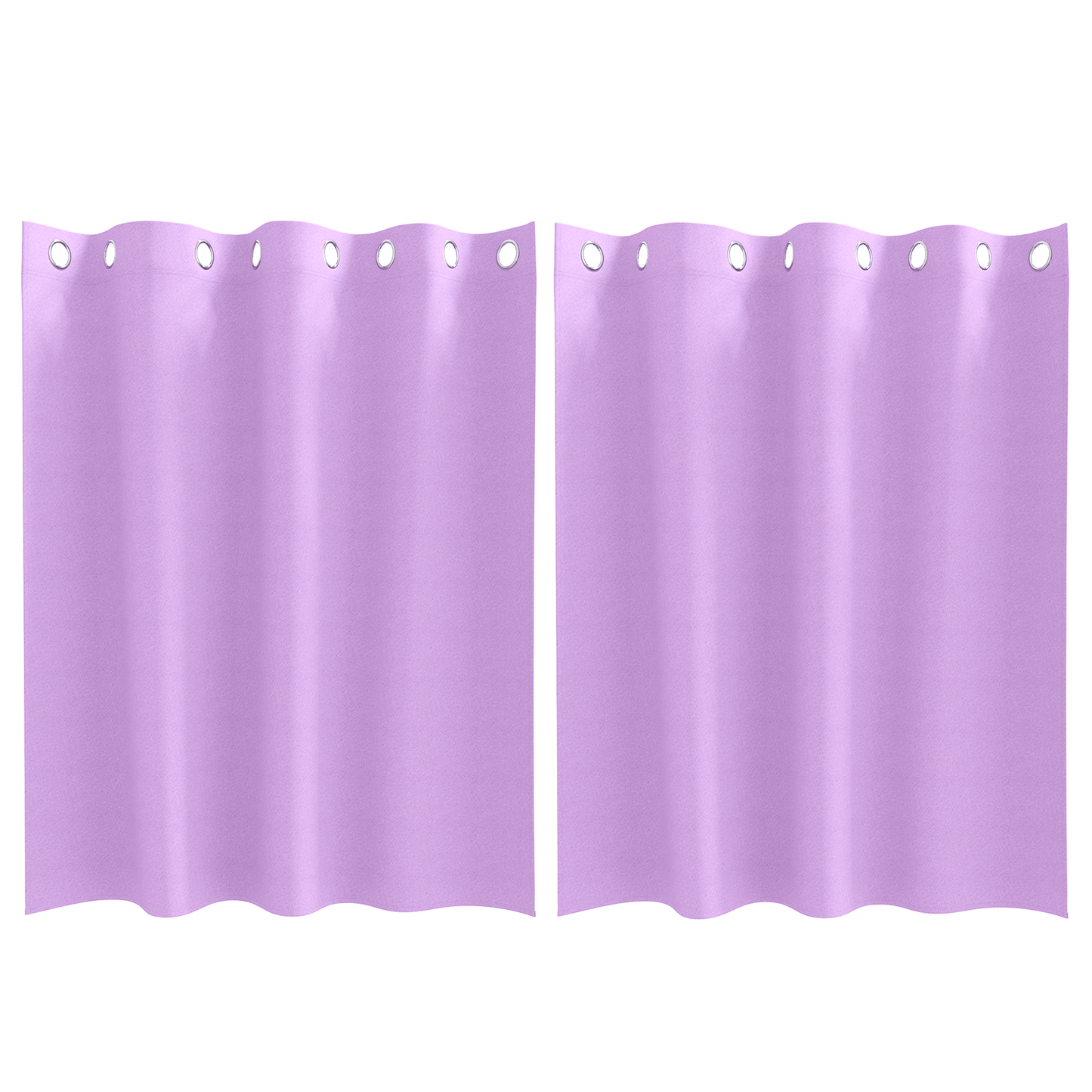 Gordijnen met gordijnen 2 pcs Paars 140 x 140 cm Polyester