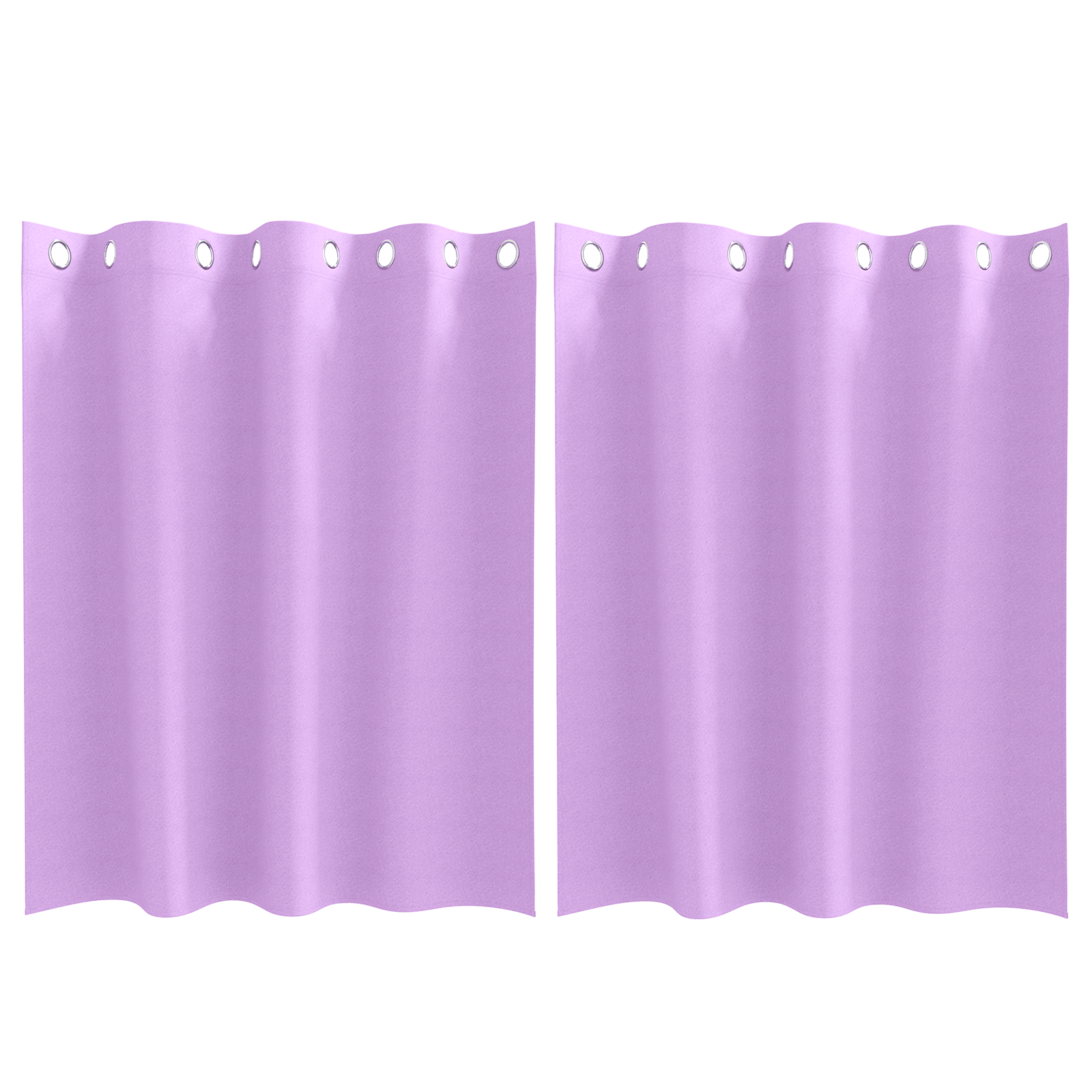 Gordijnen met gordijnen 2 pcs Paars 140 x 140 cm Polyester