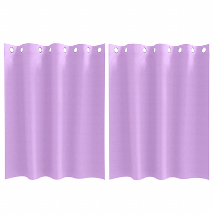 Gordijnen met gordijnen 2 pcs Paars 140 x 140 cm Polyester