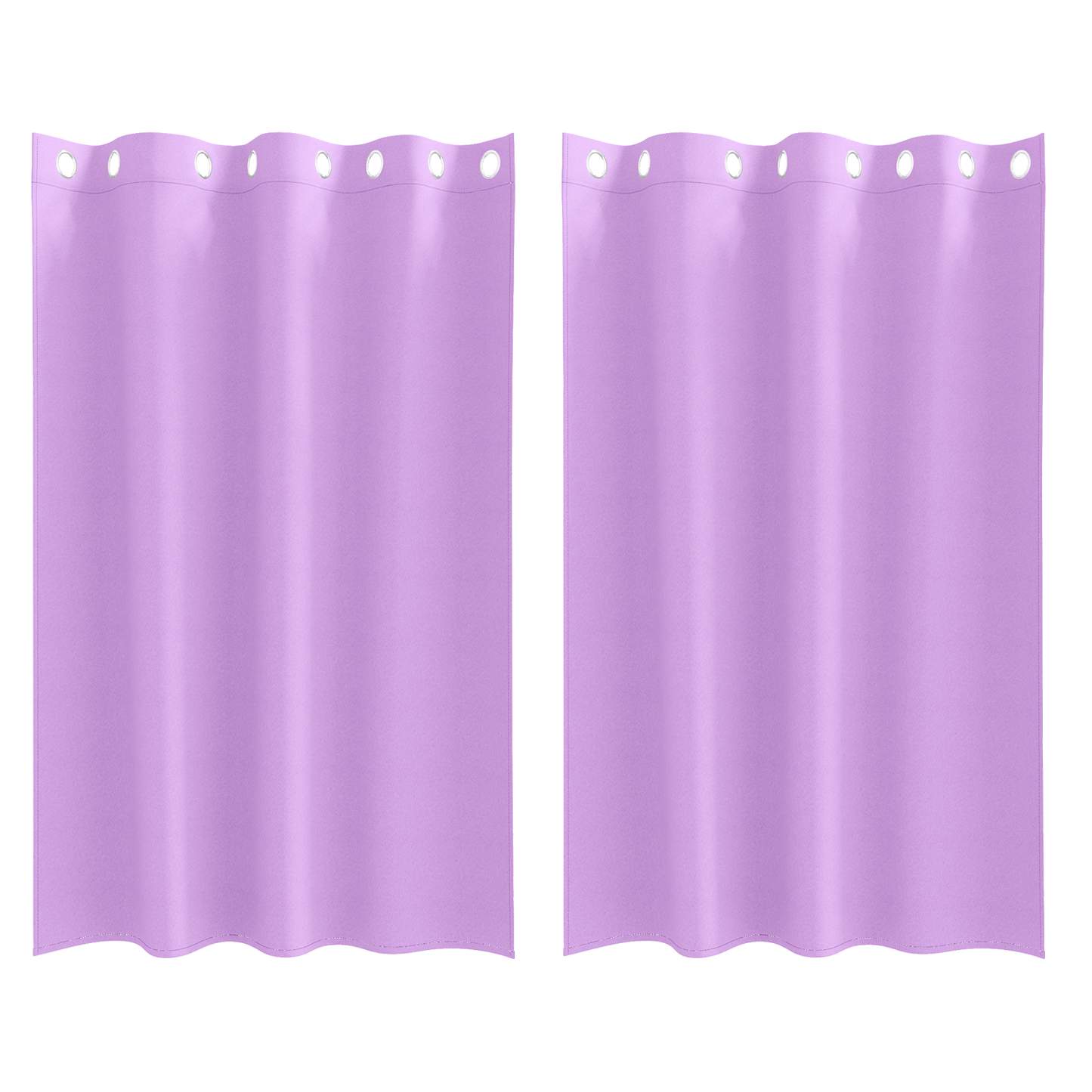 Gordijnen met gordijnen 2 pcs Paars 175 x 140 cm Polyester