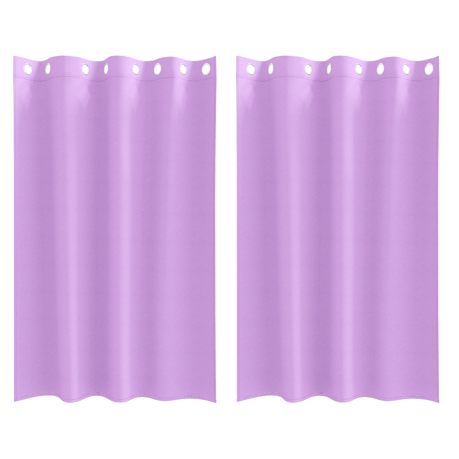 Gordijnen met gordijnen 2 pcs Paars 175 x 140 cm Polyester
