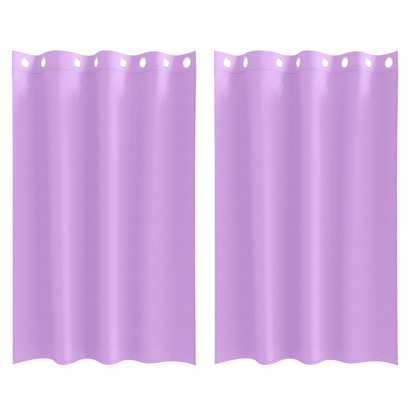Gordijnen met gordijnen 2 pcs Paars 175 x 140 cm Polyester