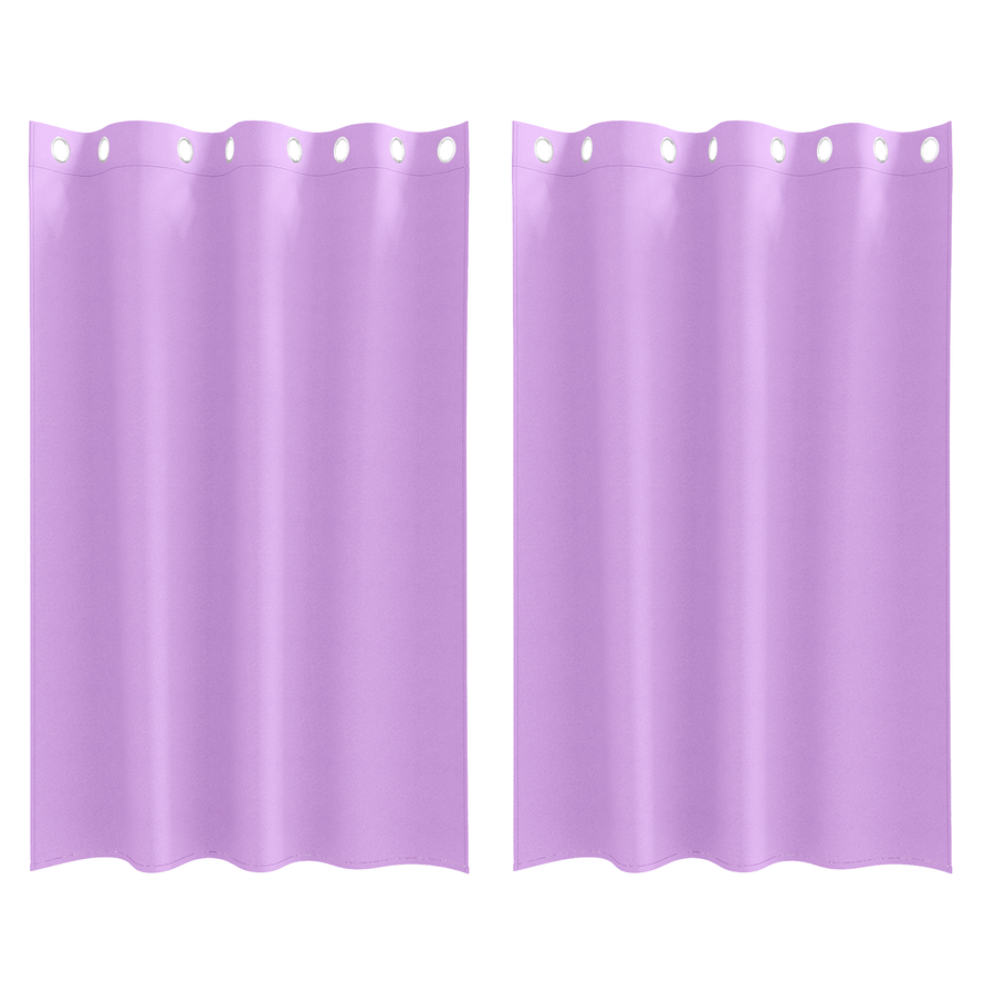 Gordijnen met gordijnen 2 pcs Paars 175 x 140 cm Polyester