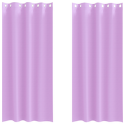 Blackout Curtains with Rings 2 pcs Purple 245 x 140 cm