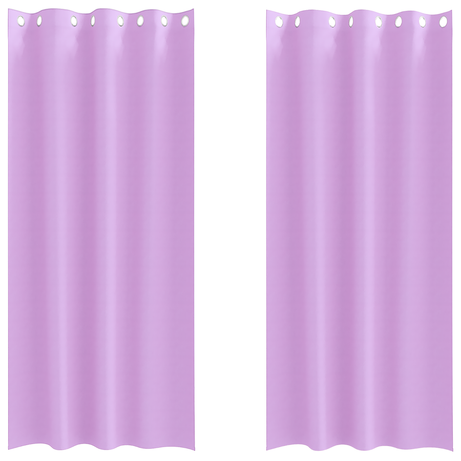 Gordijnen met gordijnen 2 pcs Paars 245 x 140 cm Polyester